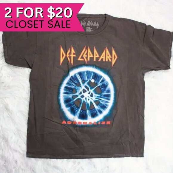 NWOT Def Leppard Adrenalize Unisex Licensed Band T Shirt Merch Crew Tee Large‎ - Picture 1 of 6